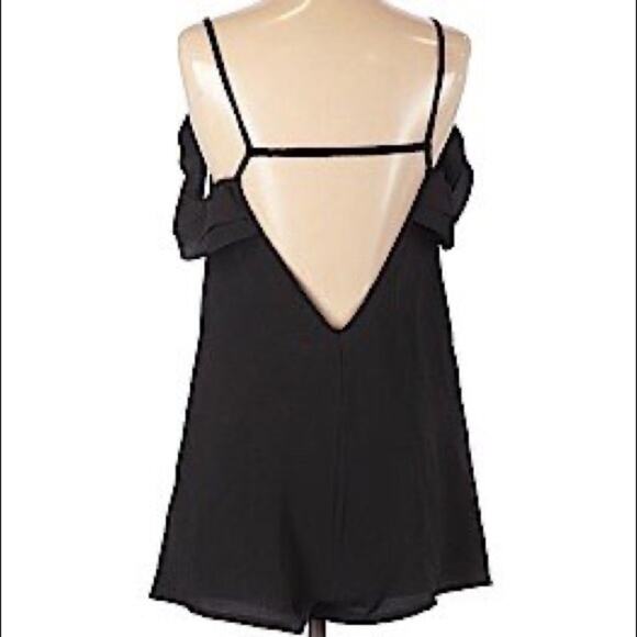 TopShop Sleeveless Black Romper NWOT - Picture 3 of 11